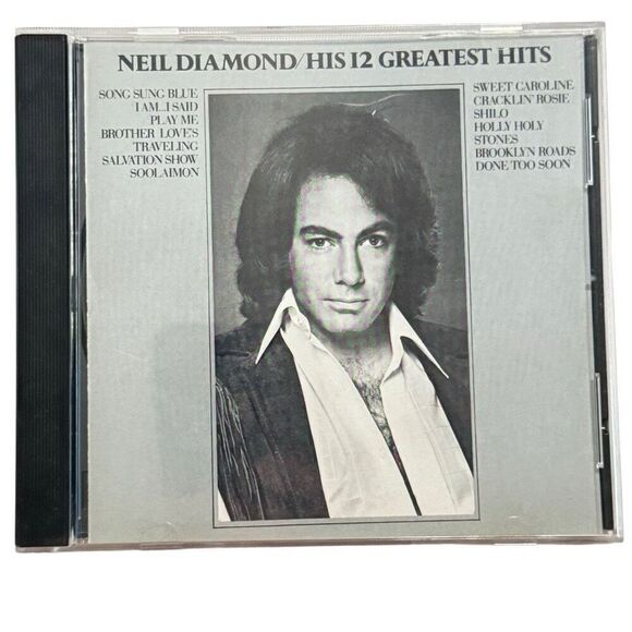 His 12 Greatest Hits by Neil Diamond (CD, 1990, MCA) - Picture 1 of 5